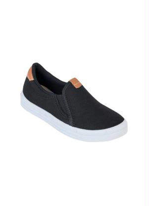 Perfecta - Tênis Infantil Slip On Preto com Elástico - PERFECTA