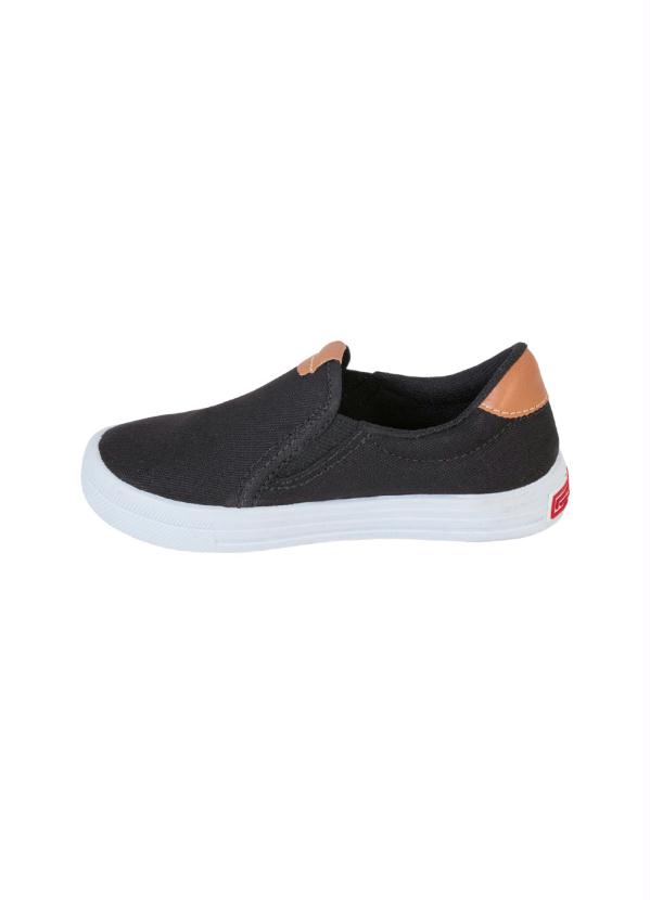 Perfecta - Tênis Infantil Slip On Preto com Elástico 3