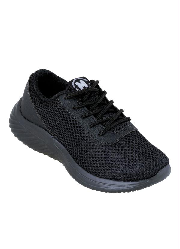 Molekinho - Tênis Molekinho Preto com Detalhes em Nylon
