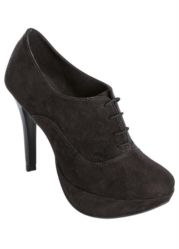 Outlet - Ankle Boot Preta Oxford