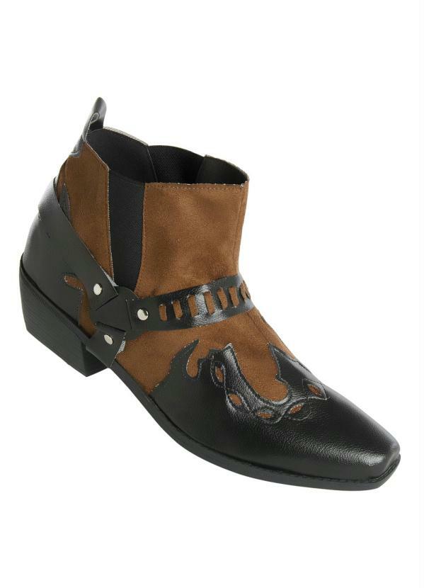 Outlet - Bota Country Preta e Marrom