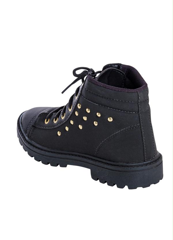 Outlet - Bota Preta com Detalhe de Tachas 2