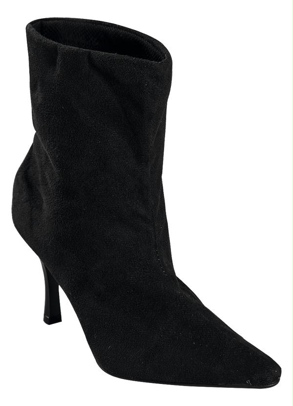 Outlet - Bota Cano Baixo Preta