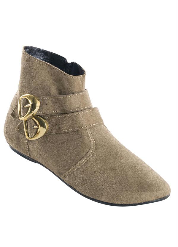 Outlet - Bota Cano Curto com Fivela Dupla Castor