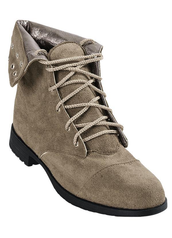 Outlet - Bota Coturno Marrom