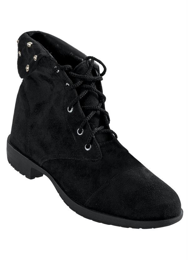 Outlet - Bota Coturno Preto Detalhe Spike