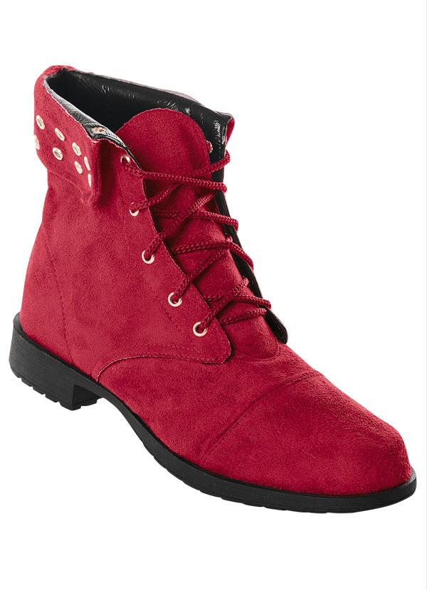 Outlet - Coturno Vermelho Feminino