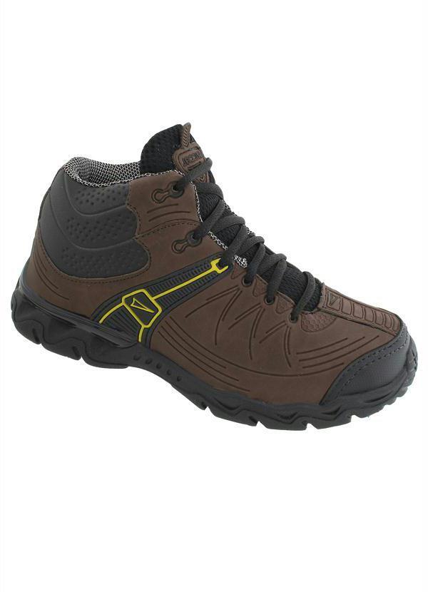 Outlet - Bota Masculina Marrom/Preto Cano Alto