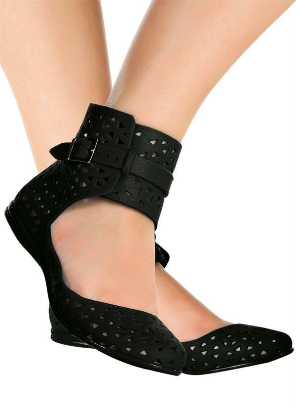 Outlet - Sandália Infantil Preto Modelo Gladiadora