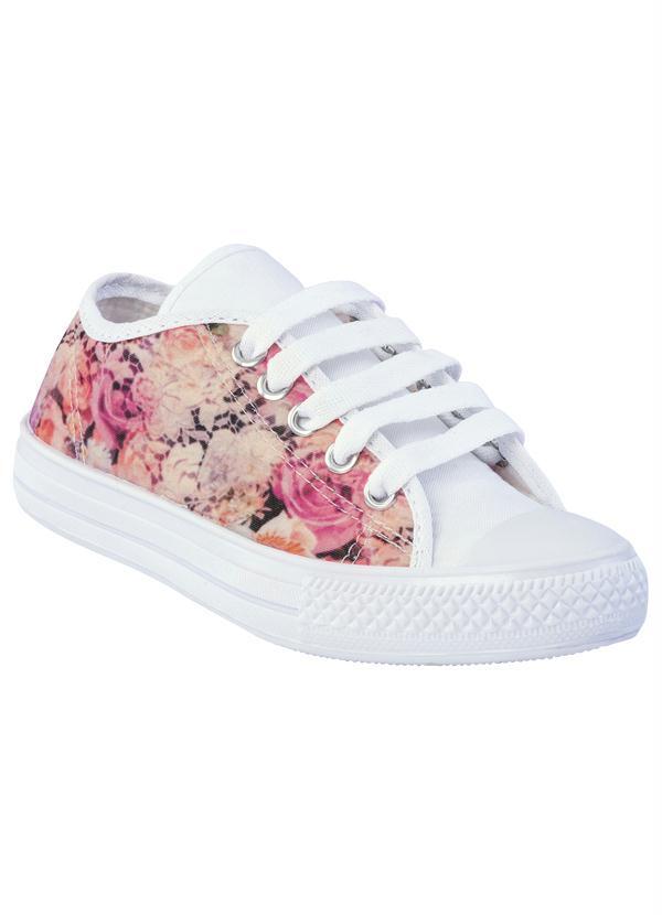 Perfecta - Tênis Estampa Flores Infantil