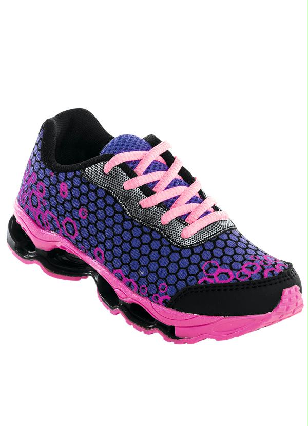 Perfecta - Tênis Infantil Menina Azul e Pink