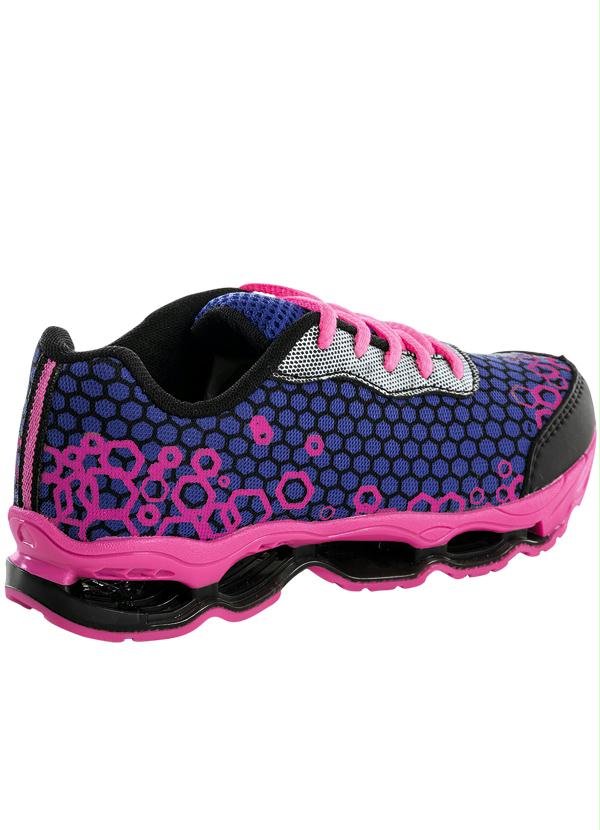 Perfecta - Tênis Infantil Menina Azul e Pink 2