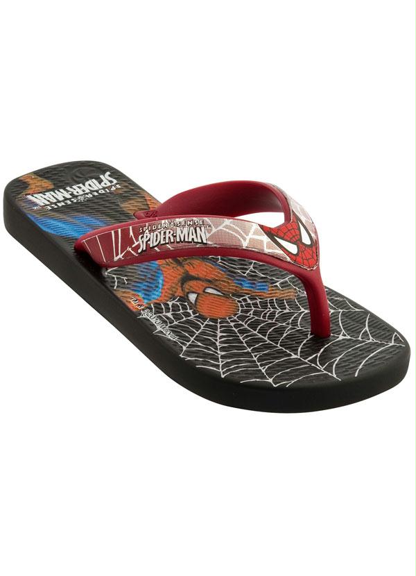 Moda Pop - Chinelo Homem Aranha Power Preto