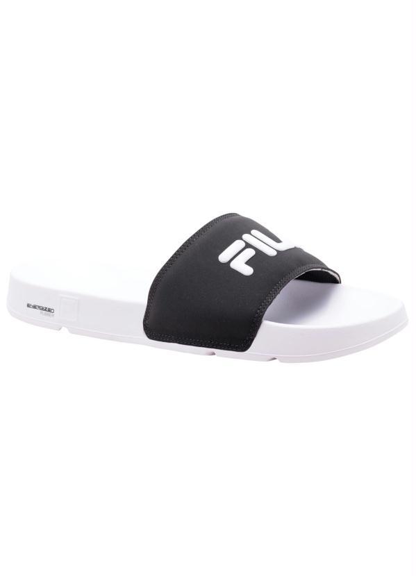 Fila - Chinelo Fila Drifter Preto e Branco Slide