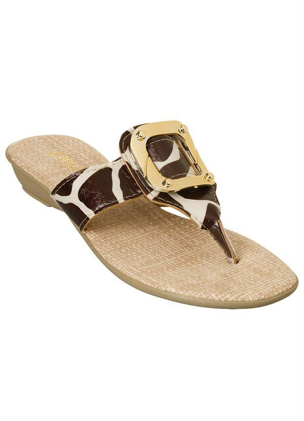 Outlet - Chinelo Girafa com Fivela