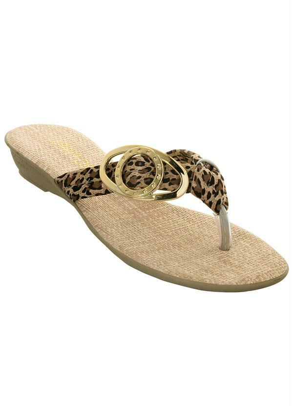 Outlet - Chinelo Onça com Aplique de Metal