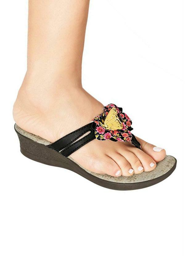 Outlet - Tamanco Feminino Preto com Salto Baixo