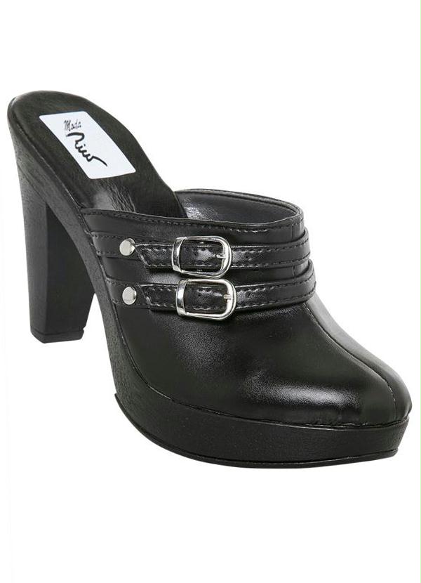 Outlet - Tamanco Feminino Preto