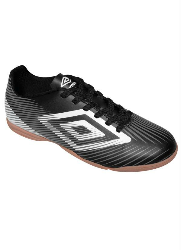 Umbro - Chuteira para Futsal Preta e Branca Umbro
