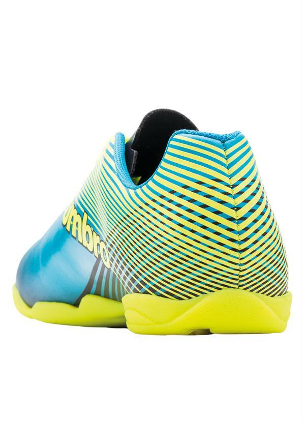 Umbro - Chuteira Umbro Slice Iii Verde, Azul e Preta 2