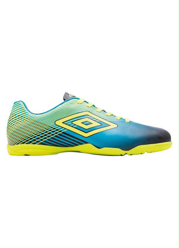 Umbro - Chuteira Umbro Slice Iii Verde, Azul e Preta 3