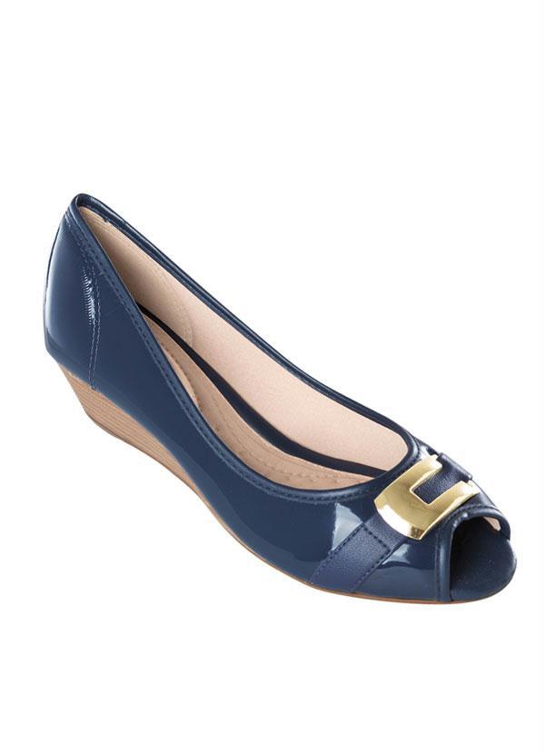 Beira Rio - Peep Toe Anabela Marinho Beira Rio