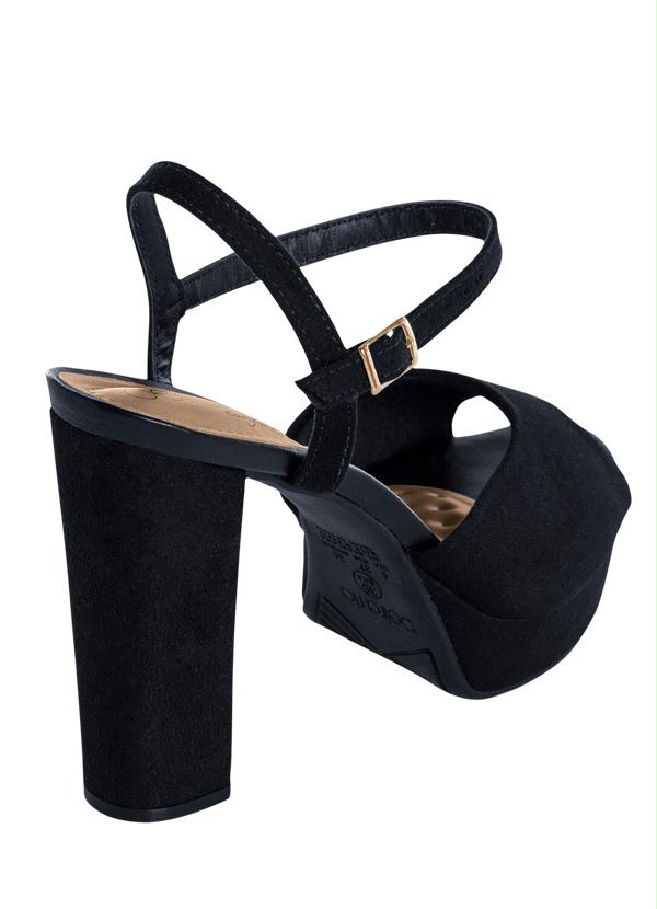 Beira Rio - Sandália Beira Rio Meia Pata Preta 3