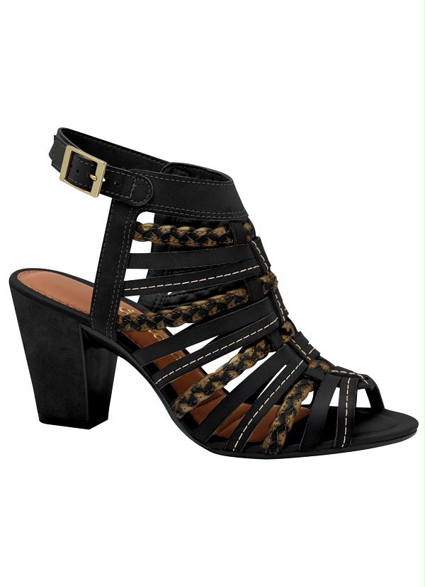 Dakota - Sandália Dakota com Tiras Preta