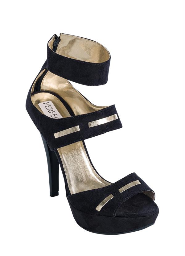 Outlet - Sandália Meia Pata Preta