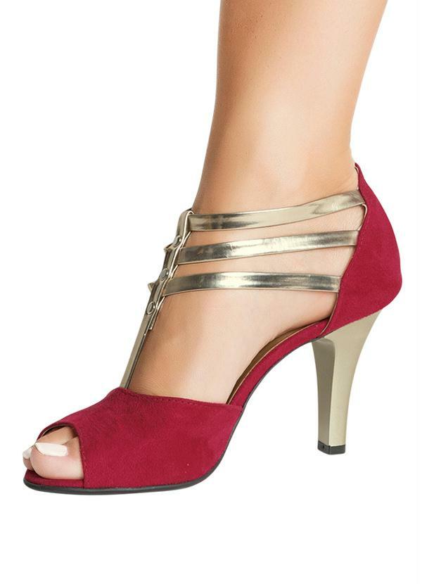 sandalia vermelha social