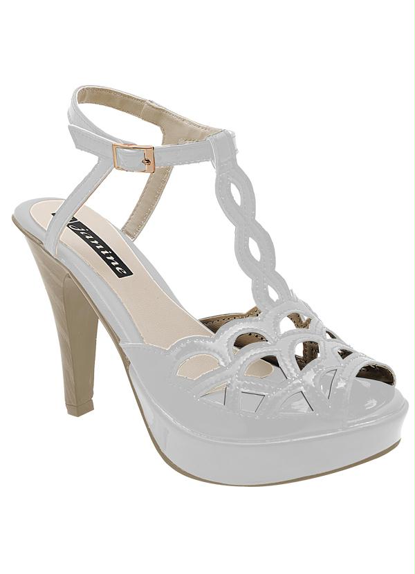 Outlet - Sandália Feminina Branca