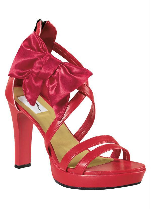 Outlet - Sandália Feminina Vermelho com Laço