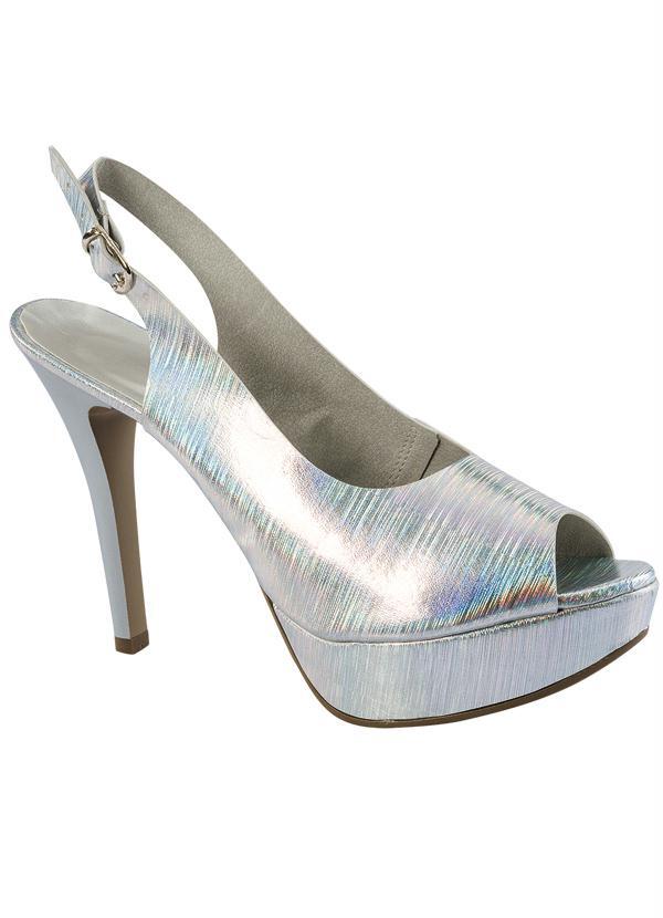 Compre Sandália Kate Meia Pata Stiletto Prata SCHUTZ Online