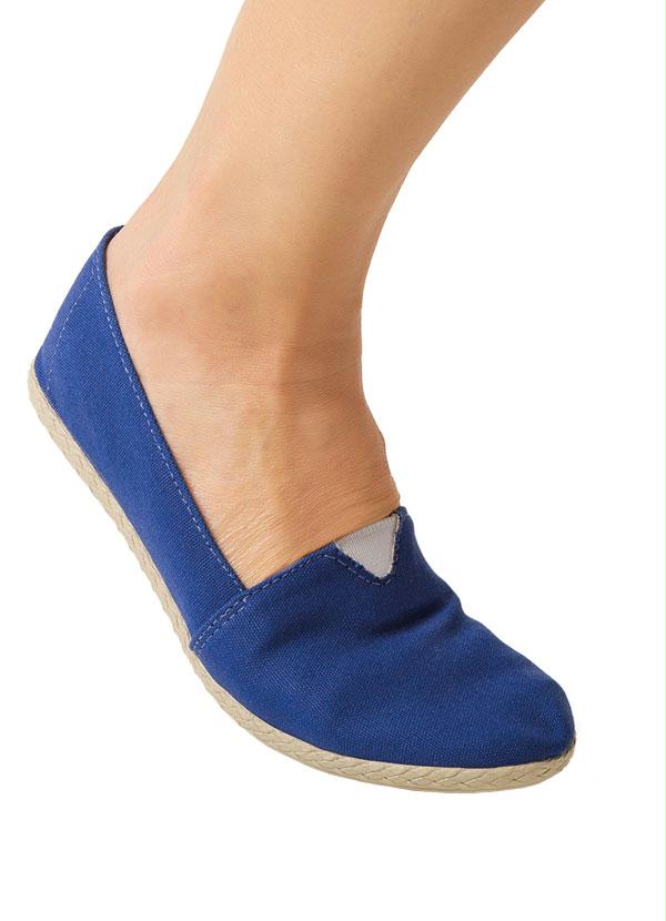 Outlet - Sapatilha com Elástico Azul 4