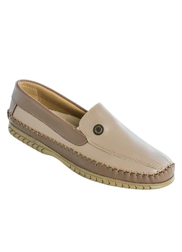 Outlet - Mocassim Masculino Bege