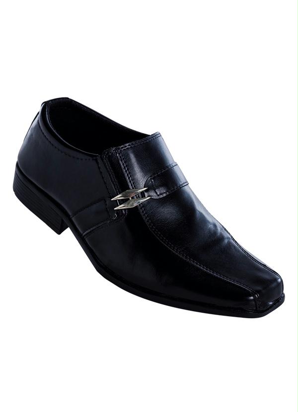Outlet - Sapato Preto Masculino Social