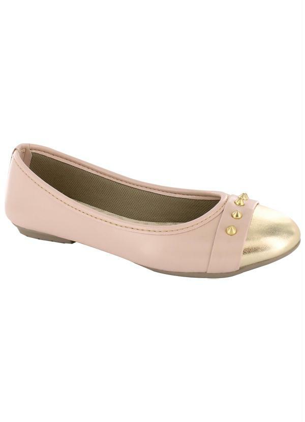 Outlet - Sapatilha com Spikes Nude