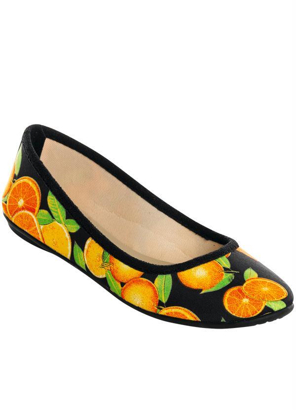 Outlet - Sapatilha Estampa Frutas
