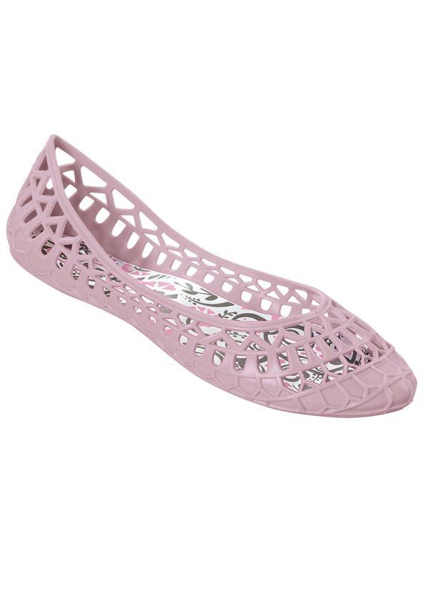 Moda Pop - Sapatilha Feminina Rosa com Detalhes