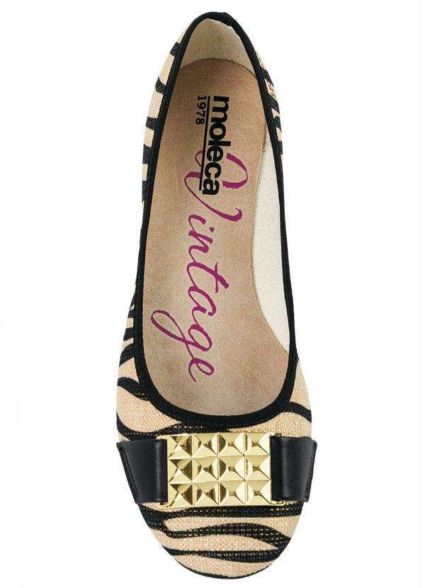 Sapatilha Moleca Detalhe Spike Zebra - Perfecta