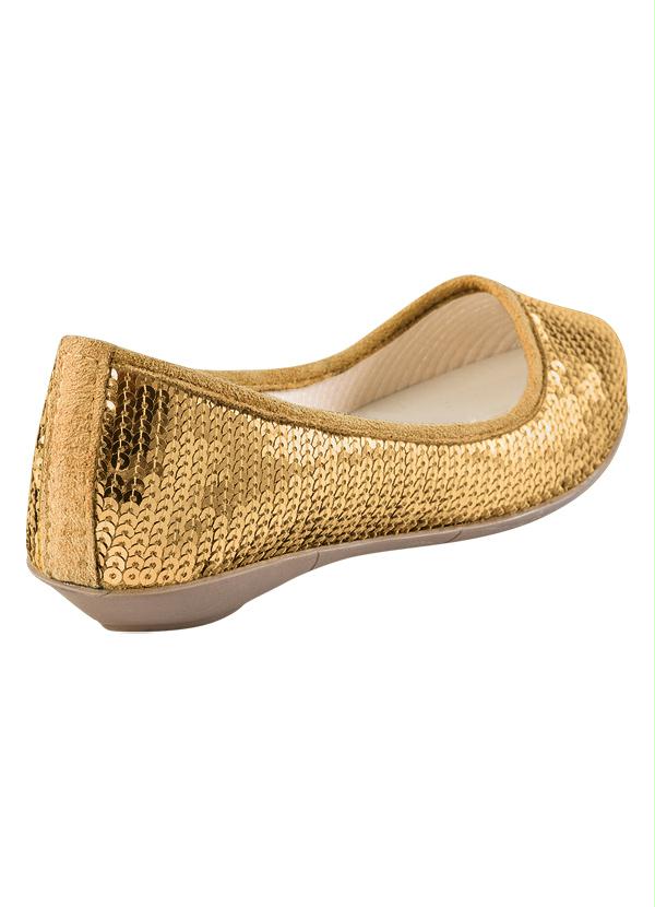 Perfecta - Sapatilha Paetê Dourado 2