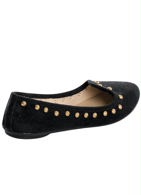 Outlet - Sapatilha Preta Detalhe Spike 2