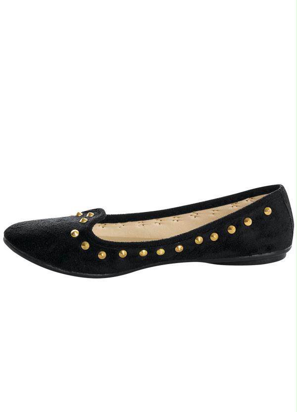 Outlet - Sapatilha Preta Detalhe Spike 3
