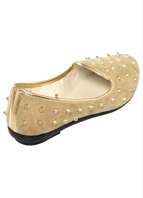 Outlet - Sapatilha Slipper Spikes Bege 2