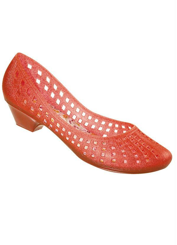 Outlet - Sapatilha Vermelho com Salto