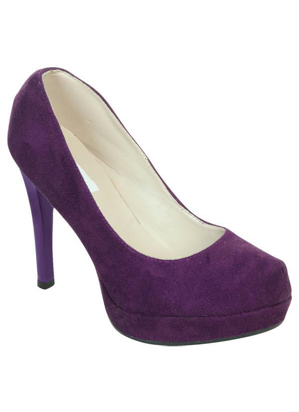 Outlet - Sapato Bico Tubarão Roxo