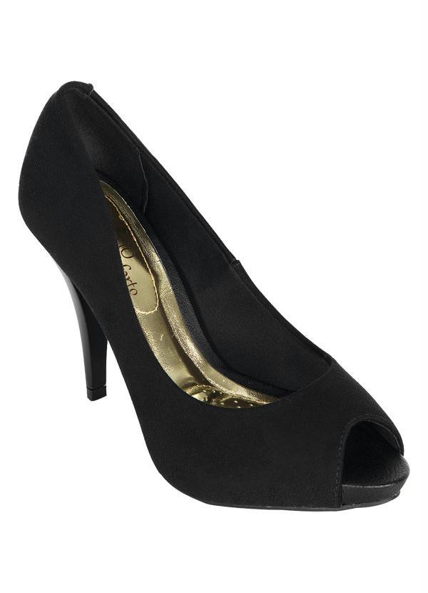 Beira Rio - Sapato Peep Toe Beira Rio Preto 4