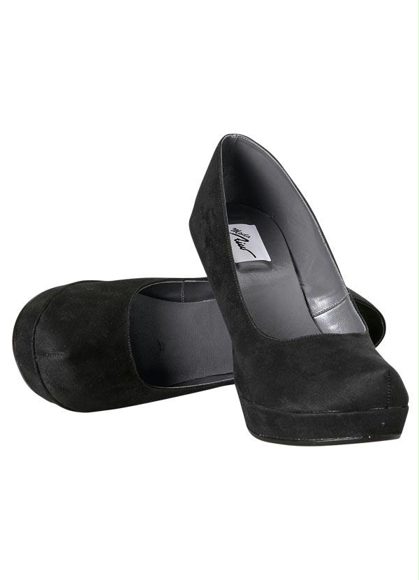 Outlet - Sapato Scarpin Preto Modelo Meia Pata 2