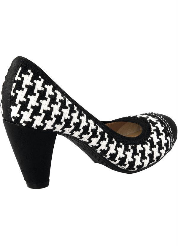 Moleca - Scarpin Preto e Branco Moleca 2