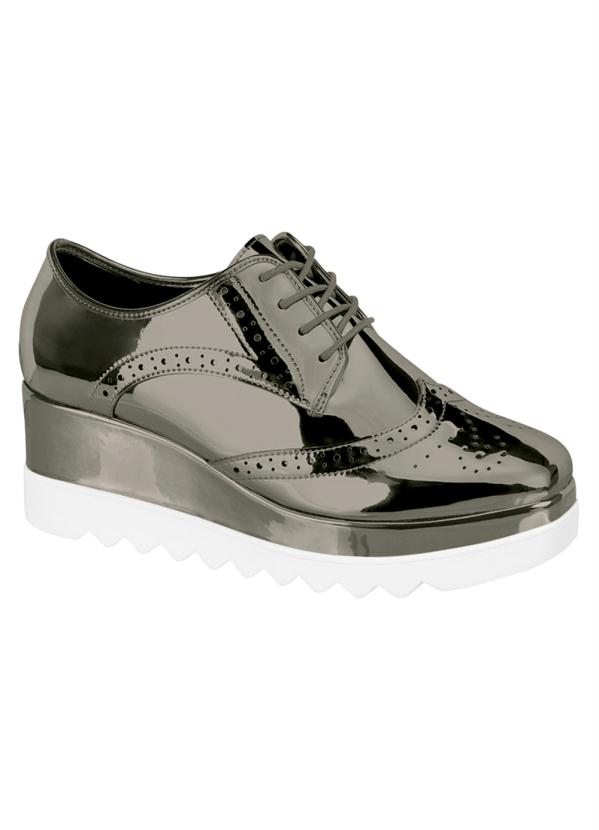 Moleca - Oxford Flatform Moleca Metalizado Grafite